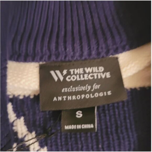 Anthropologie NWT Wild Collective NFL Cardigan Sweater The Dallas Cowboys size S - Picture 7 of 8